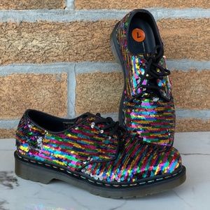 Dr. Martens 1461 Pascal Sequin (rainbow) Sz 7